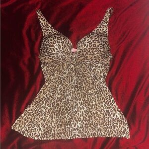 Victoria’s Secret Vintage Tankini/ Tank Top Cheetah Leopard Jaguar Print.